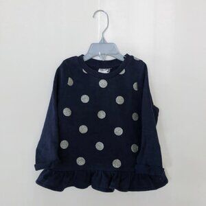 Navy blue cotton dress